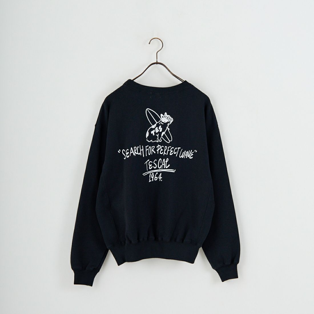 The Endless Summer [エンドレスサマー] 別注 手描き風BUHI バックプリントスウェット [FH-25774500-JF] BLACK