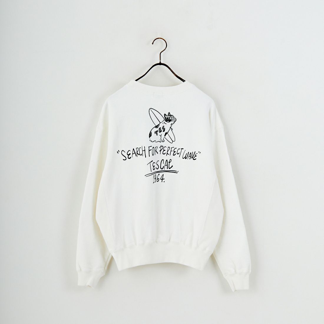 The Endless Summer [エンドレスサマー] 別注 手描き風BUHI バックプリントスウェット [FH-25774500-JF] IVORY