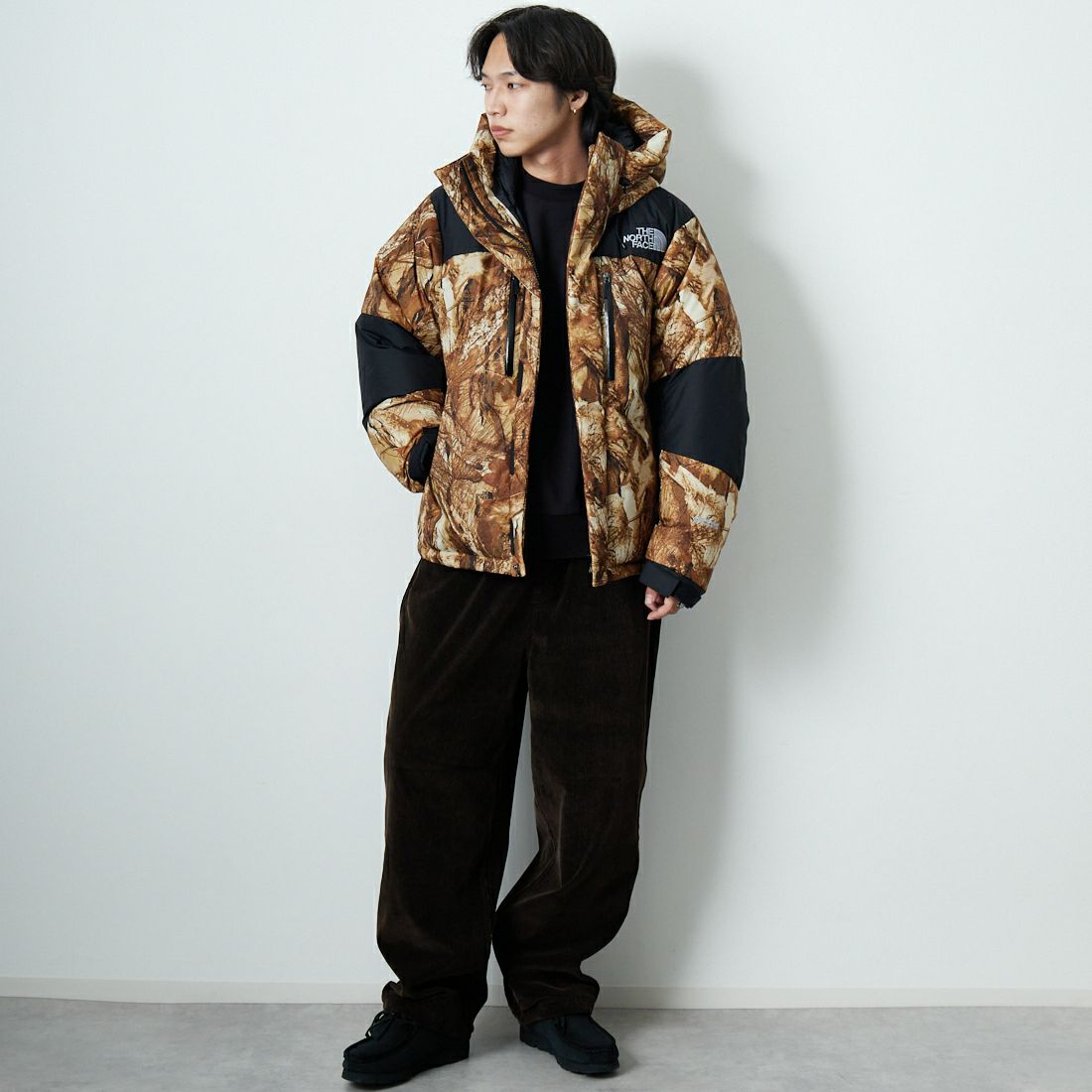 THE NORTH FACE [ザ ノースフェイス] ノベルティーバルトロライトジャケット [ND92552] FF &&モデル身長：179cm 着用サイズ：L&&