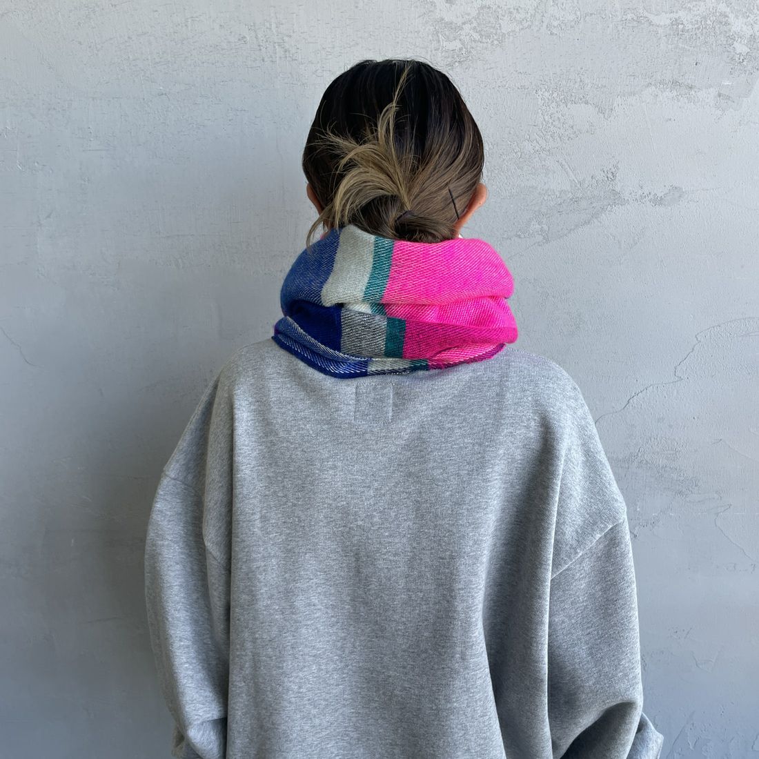 hint hint [ヒントヒント] アクリルコットン大判ストール [STOLE-10] PINK