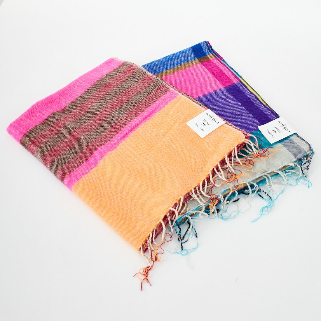 hint hint [ヒントヒント] アクリルコットン大判ストール [STOLE-10] PINK