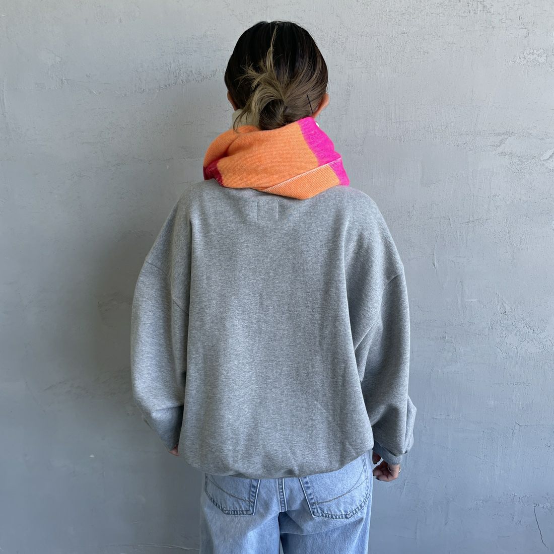 hint hint [ヒントヒント] アクリルコットン大判ストール [STOLE-20] RED MULTI