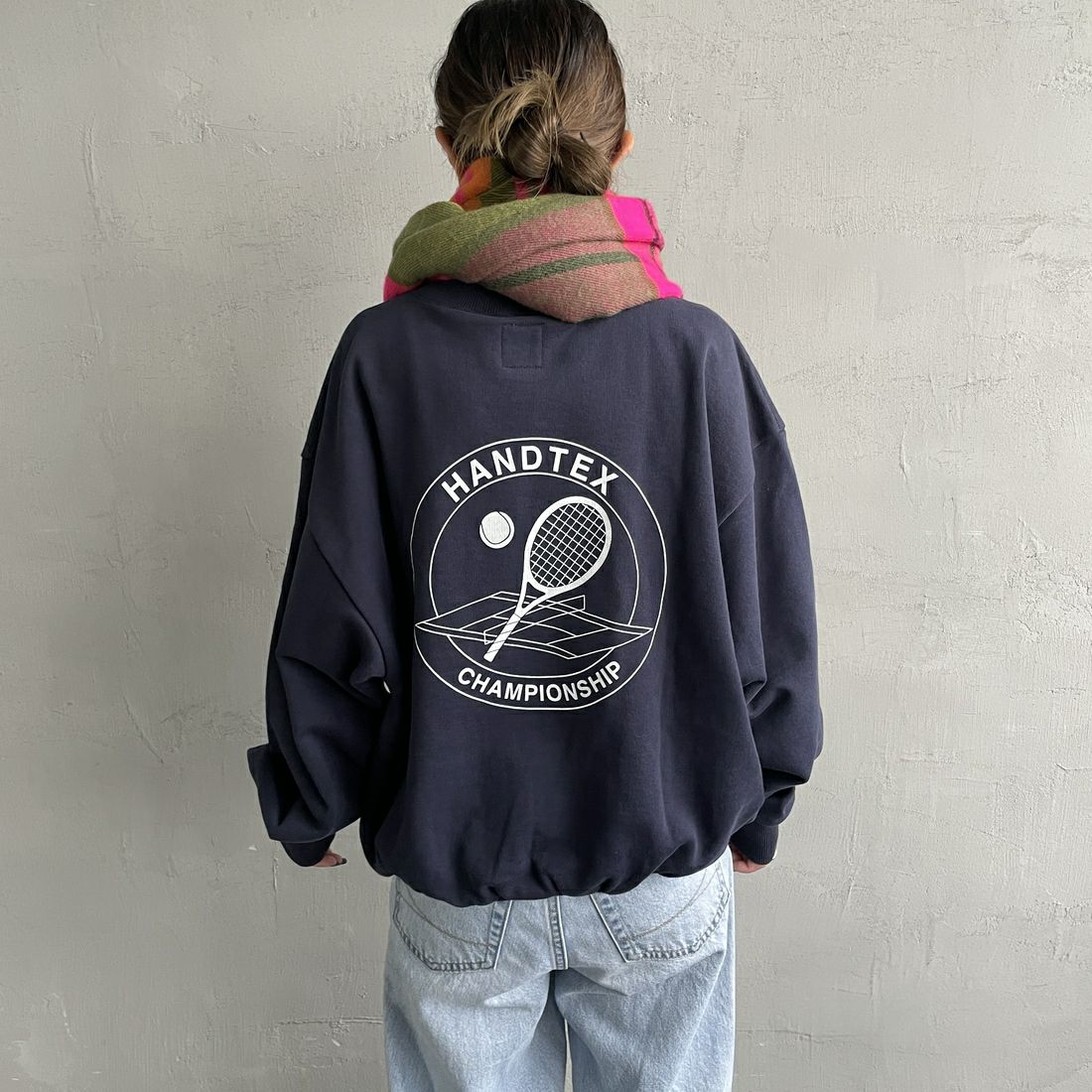 hint hint [ヒントヒント] アクリルコットン大判ストール [STOLE-19] OLIVE