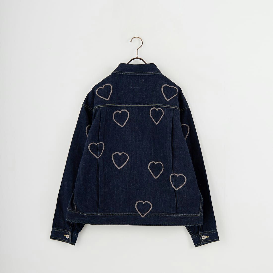 ChahChah [チャーチャー] ハッピーハートフル デニムトラッカージャケット [CC-25FW-DJH-01] HEARTF O.W