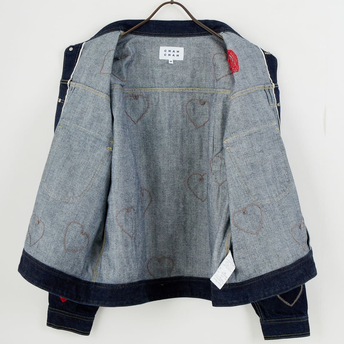 ChahChah [チャーチャー] ハッピーハートフル デニムトラッカージャケット [CC-25FW-DJH-01] HEARTF O.W