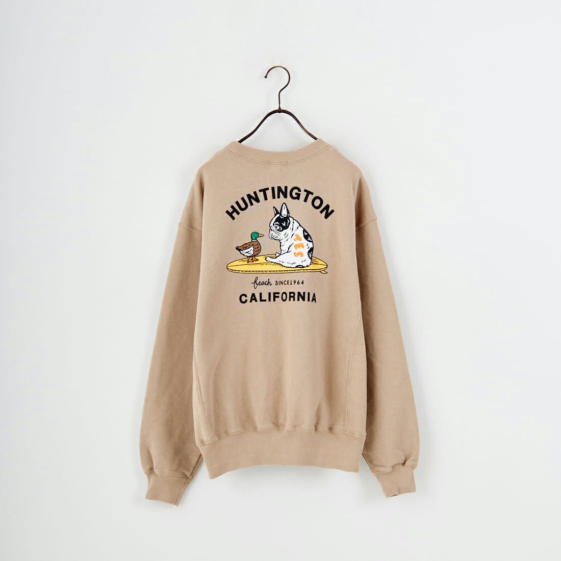 The Endless Summer [エンドレスサマー] 別注 BUHIダック バックプリントスウェット [FH-25774501-JF] BEIGE