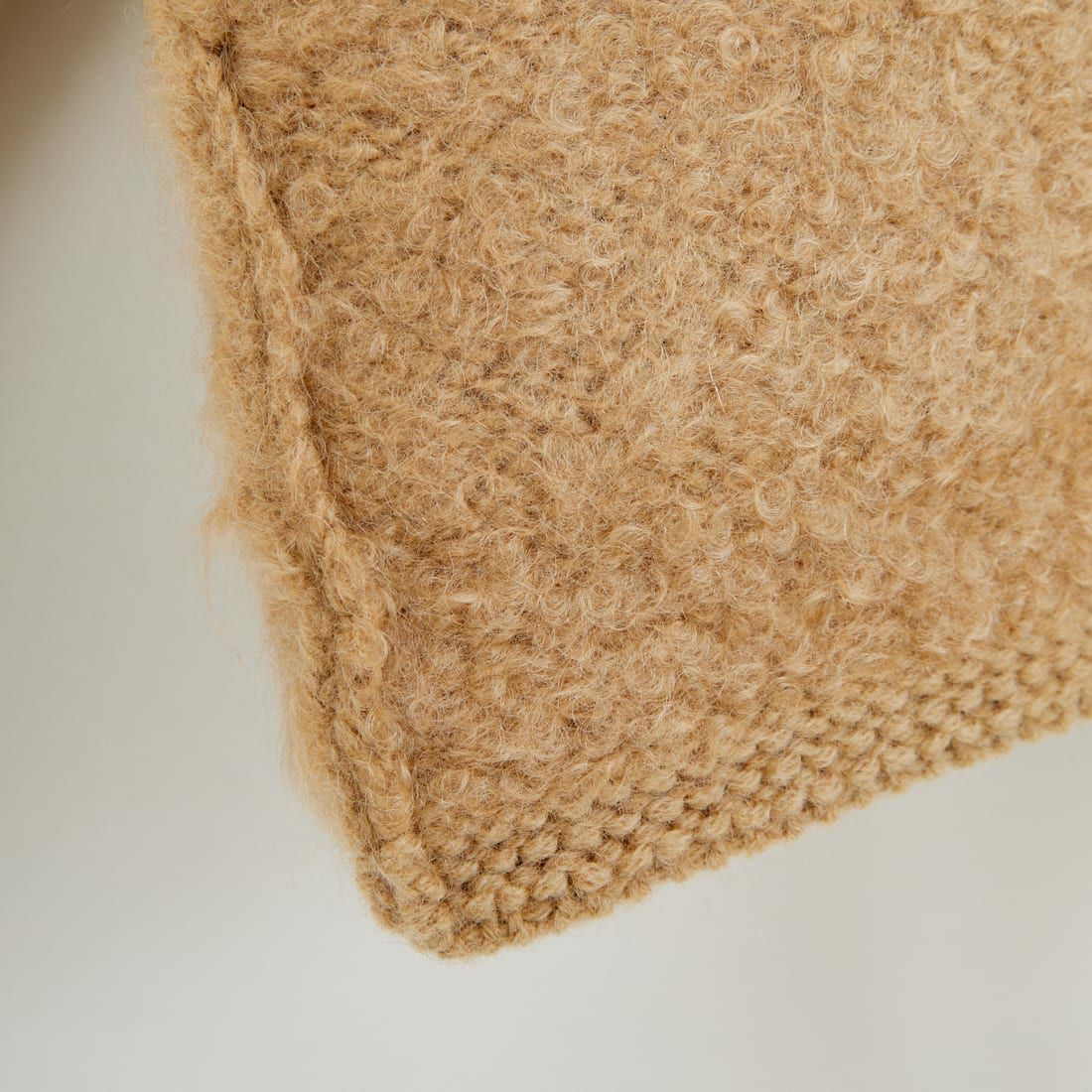 UNFIL [アンフィル] モヘア&シェットランドウール ジャンボループニットジャケット [WVFL-UW130] CAMEL