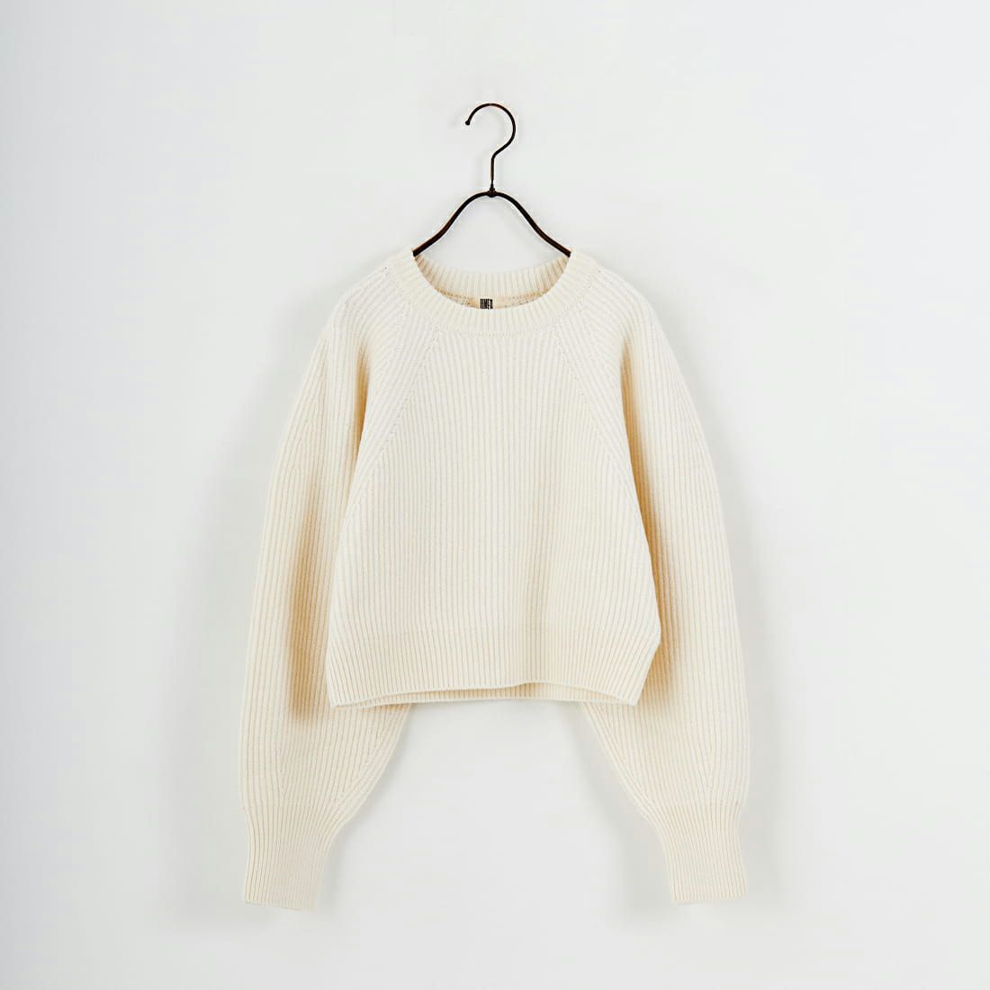 UNFIL [アンフィル] ウーレンコットン&EXファインラムウール リブニットプルオーバー [WVFL-UW123] OFF WHITE