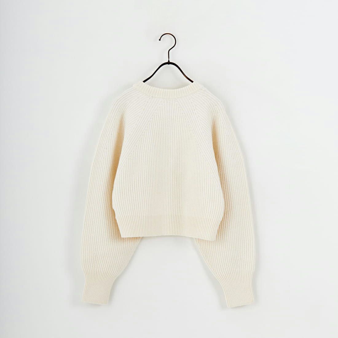 UNFIL [アンフィル] ウーレンコットン&EXファインラムウール リブニットプルオーバー [WVFL-UW123] OFF WHITE