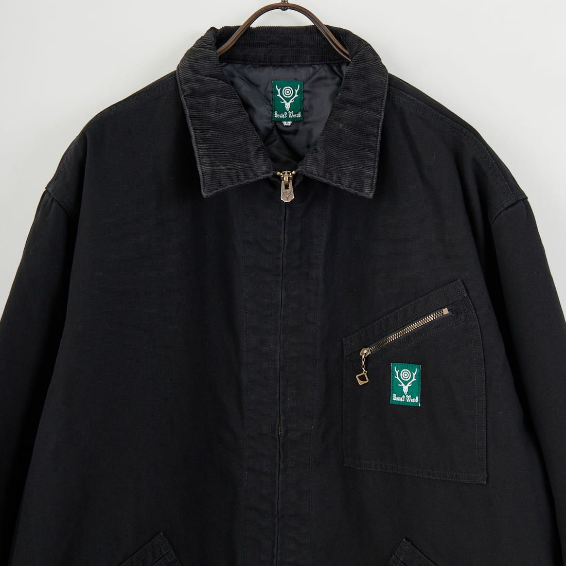 South2West8 [サウスツーウエストエイト] コットンキャンバス ワークジャケット [RW587] C BLACK