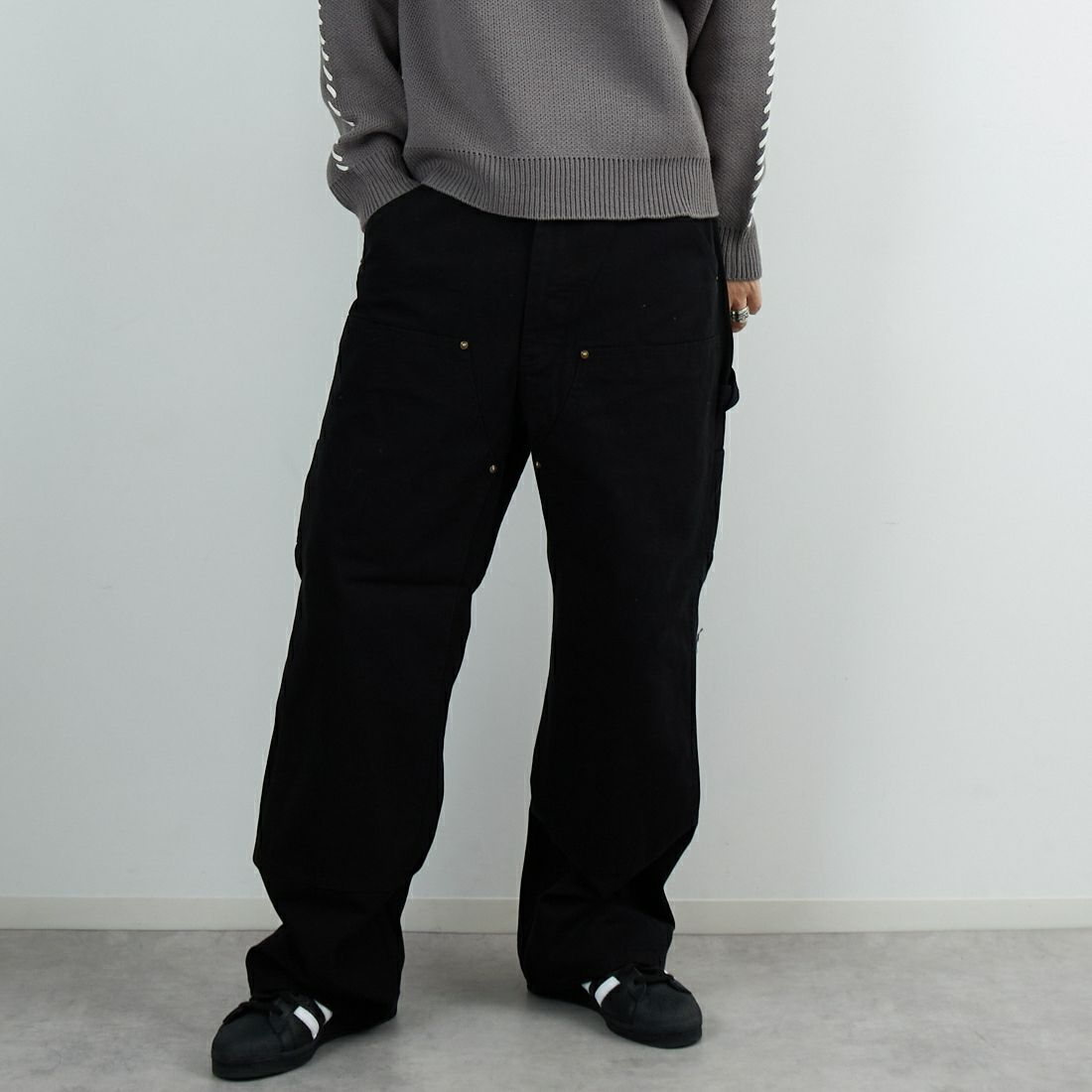 C BLACK&&モデル身長：179cm 着用サイズ：L&&