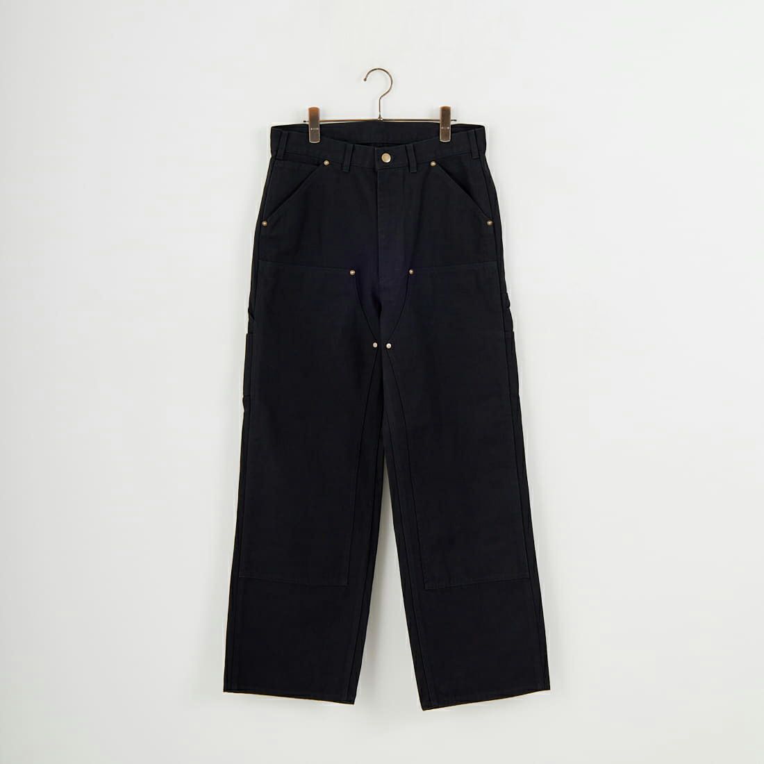South2West8 [サウスツーウエストエイト] コットンキャンバス ダブルニーペインターパンツ [RW588] C BLACK