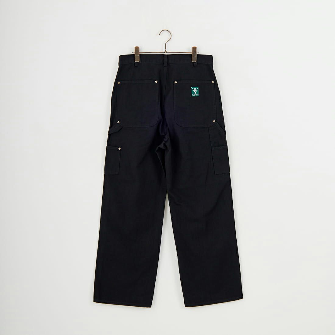 South2West8 [サウスツーウエストエイト] コットンキャンバス ダブルニーペインターパンツ [RW588] C BLACK