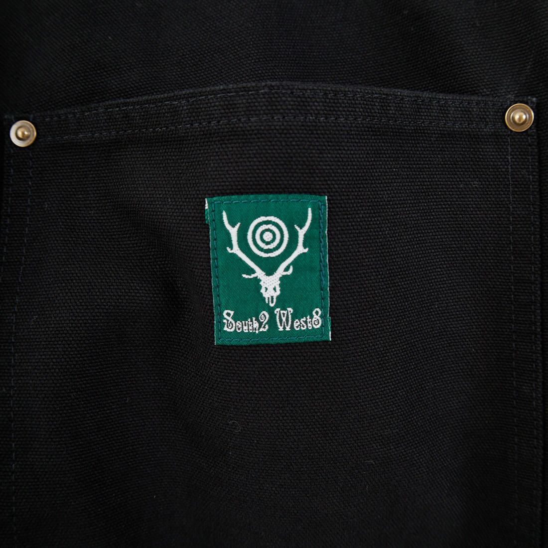 South2West8 [サウスツーウエストエイト] コットンキャンバス ダブルニーペインターパンツ [RW588] C BLACK