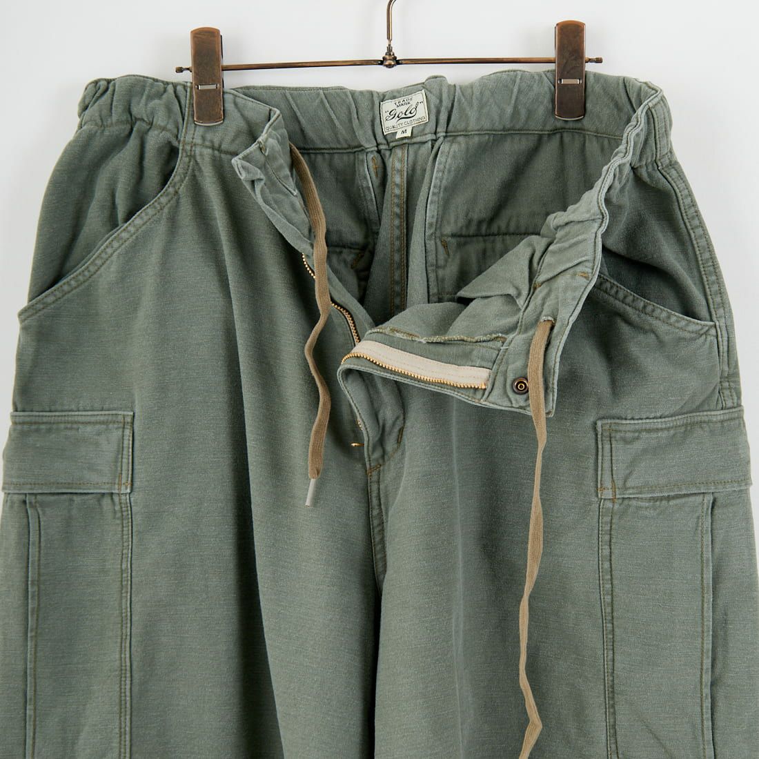 GOLD [ゴールド] ライトバックサテン イージーカーゴパンツ [GL42578] 149 OLIVE