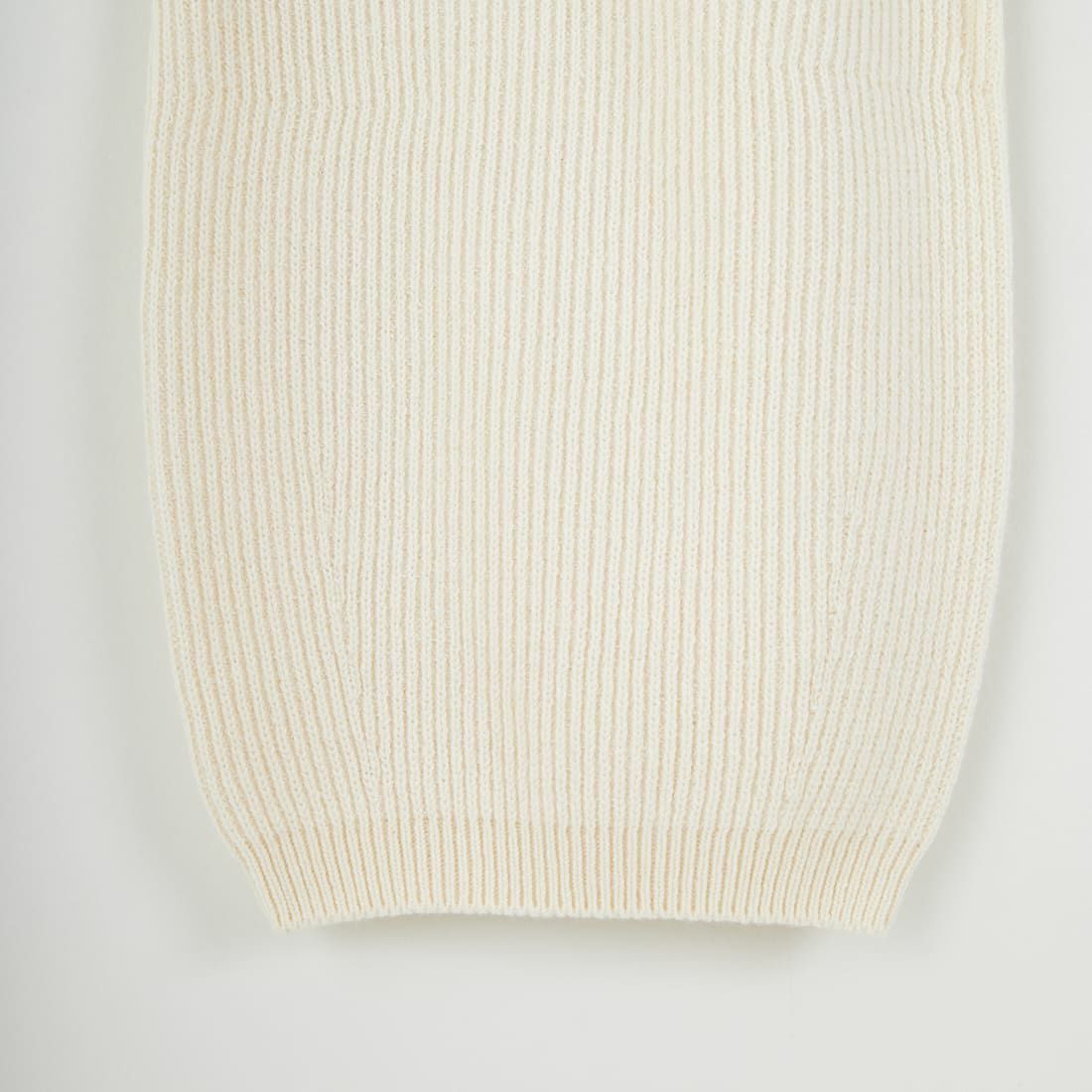 UNFIL [アンフィル] ウーレンコットン&EXファインラムウール リブニットワイドパンツ [WVFL-UW124] OFF WHITE