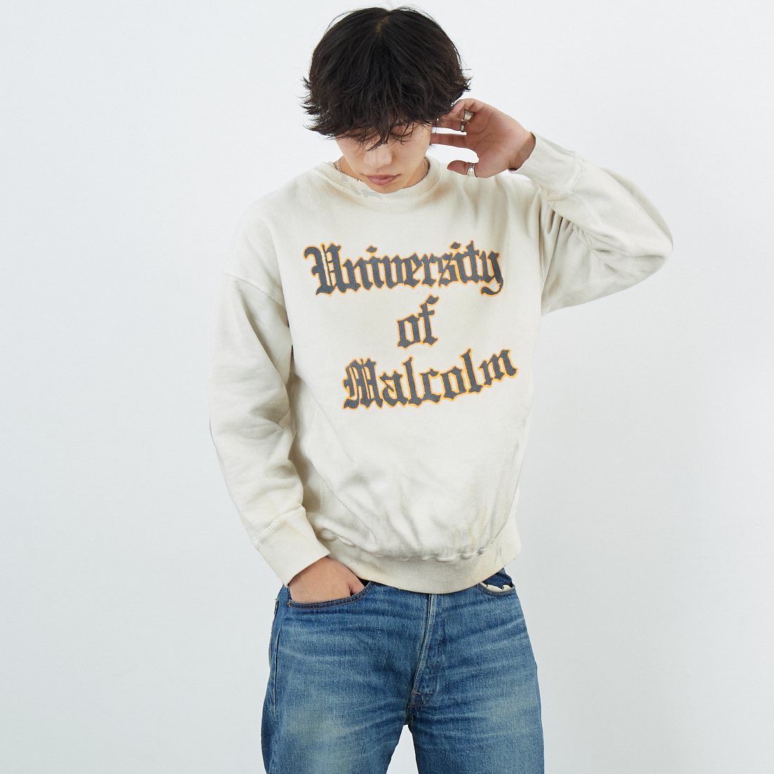 BOW WOW [バウワウ] UNIV.マクラーレン レタリングエイジドスウェット