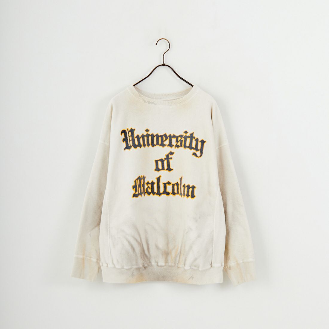 BOW WOW [バウワウ] UNIV.マクラーレン レタリングエイジドスウェット [BW252-UMLS] AGED WHITE