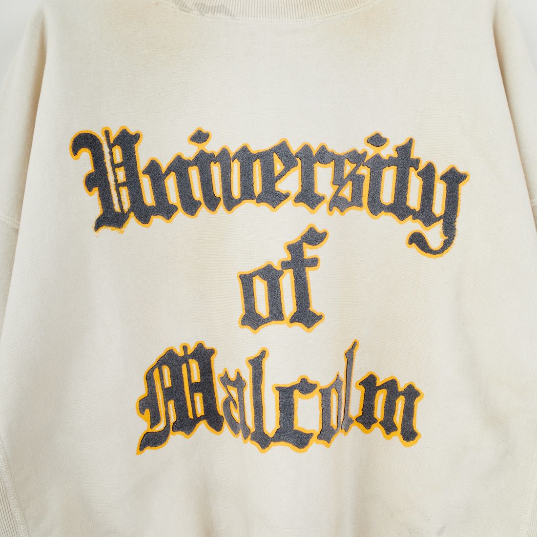 BOW WOW [バウワウ] UNIV.マクラーレン レタリングエイジドスウェット [BW252-UMLS] AGED WHITE
