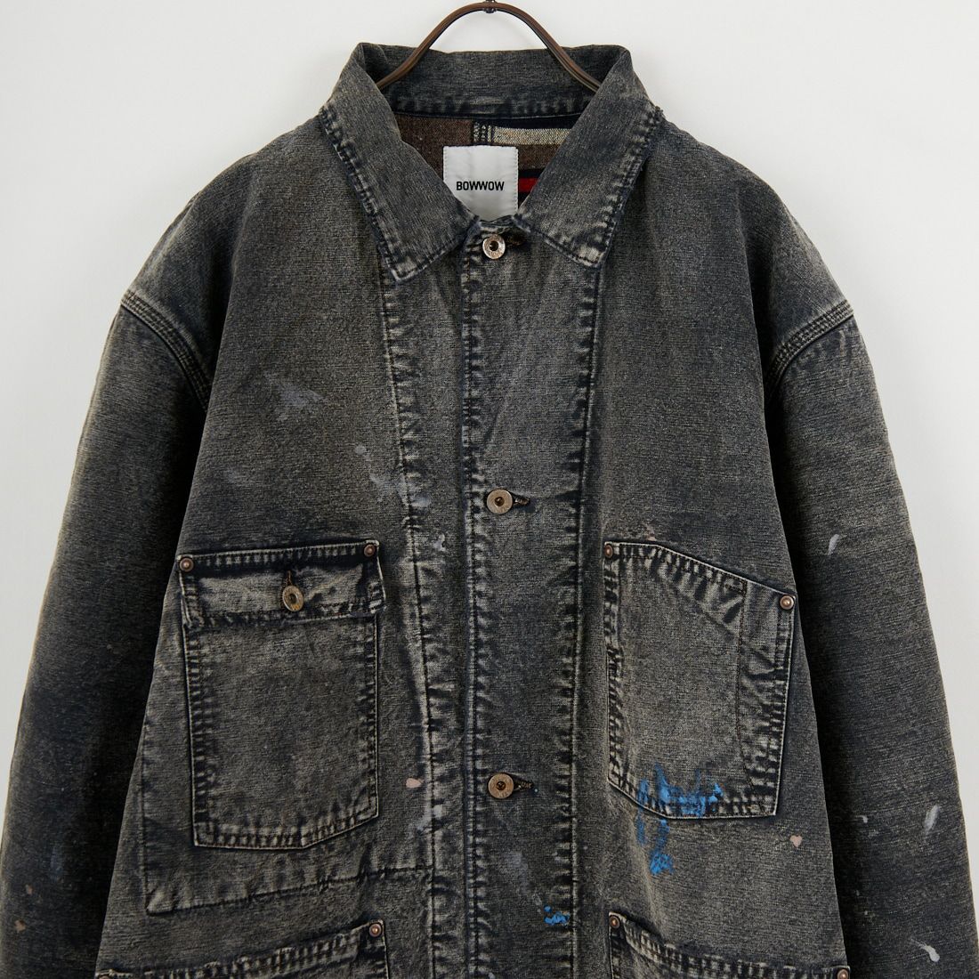 BOW WOW [バウワウ] エイジド ブランケットライナーダックカバーオールジャケット [BW252-DCBL] AGED BLACK