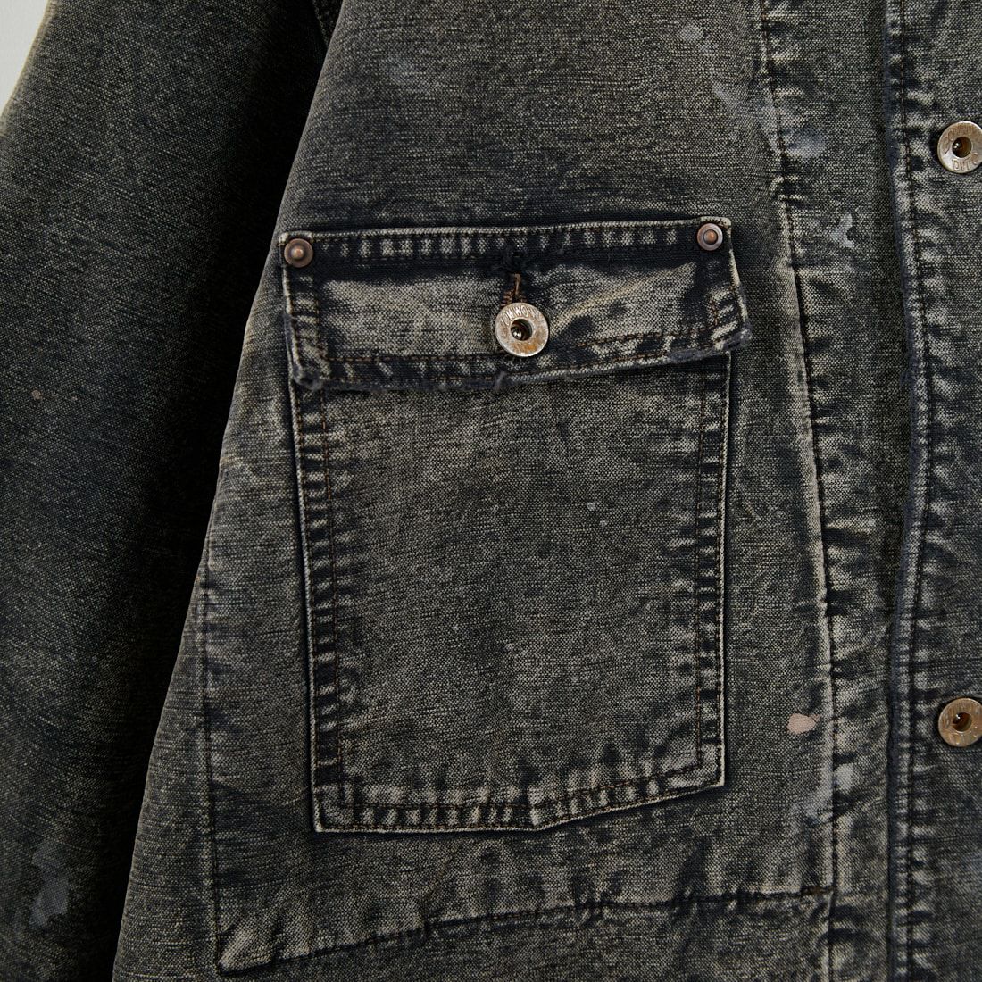 BOW WOW [バウワウ] エイジド ブランケットライナーダックカバーオールジャケット [BW252-DCBL] AGED BLACK