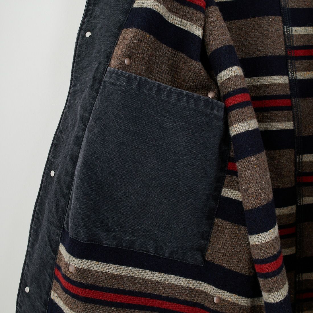 BOW WOW [バウワウ] エイジド ブランケットライナーダックカバーオールジャケット [BW252-DCBL] AGED BLACK