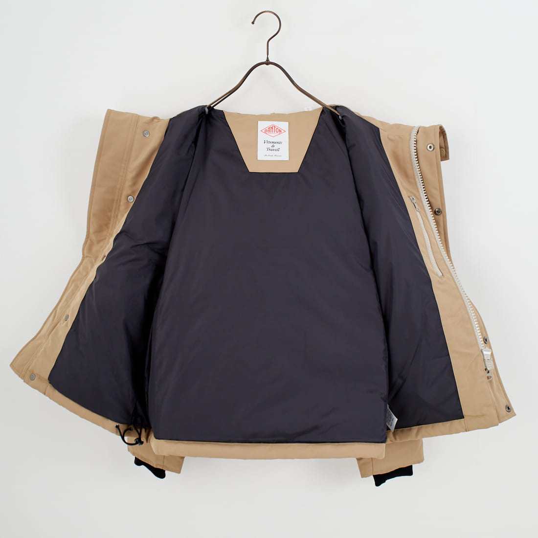 DANTON [ダントン] ショート丈 タッサーダウンジャケット [DT-A0007TPR] LT.BEIGE