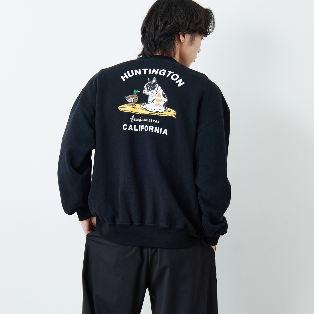 The Endless Summer [エンドレスサマー] 別注 BUHIダック バックプリントスウェット [FH-25774501-JF]