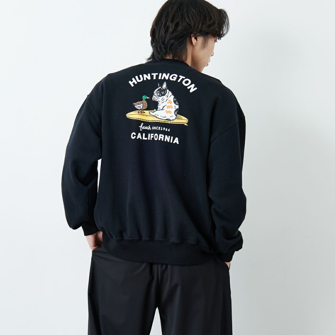 BLACK&&モデル身長：179cm 着用サイズ：XL&&