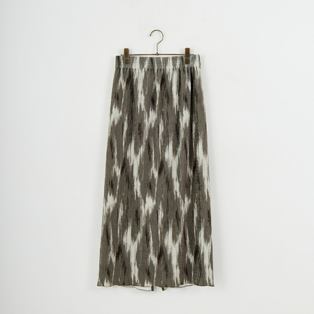 Jf Ready Made [ジェイエフレディメイド] プリーツ加工プリントスカート [04297-JK] BROWN