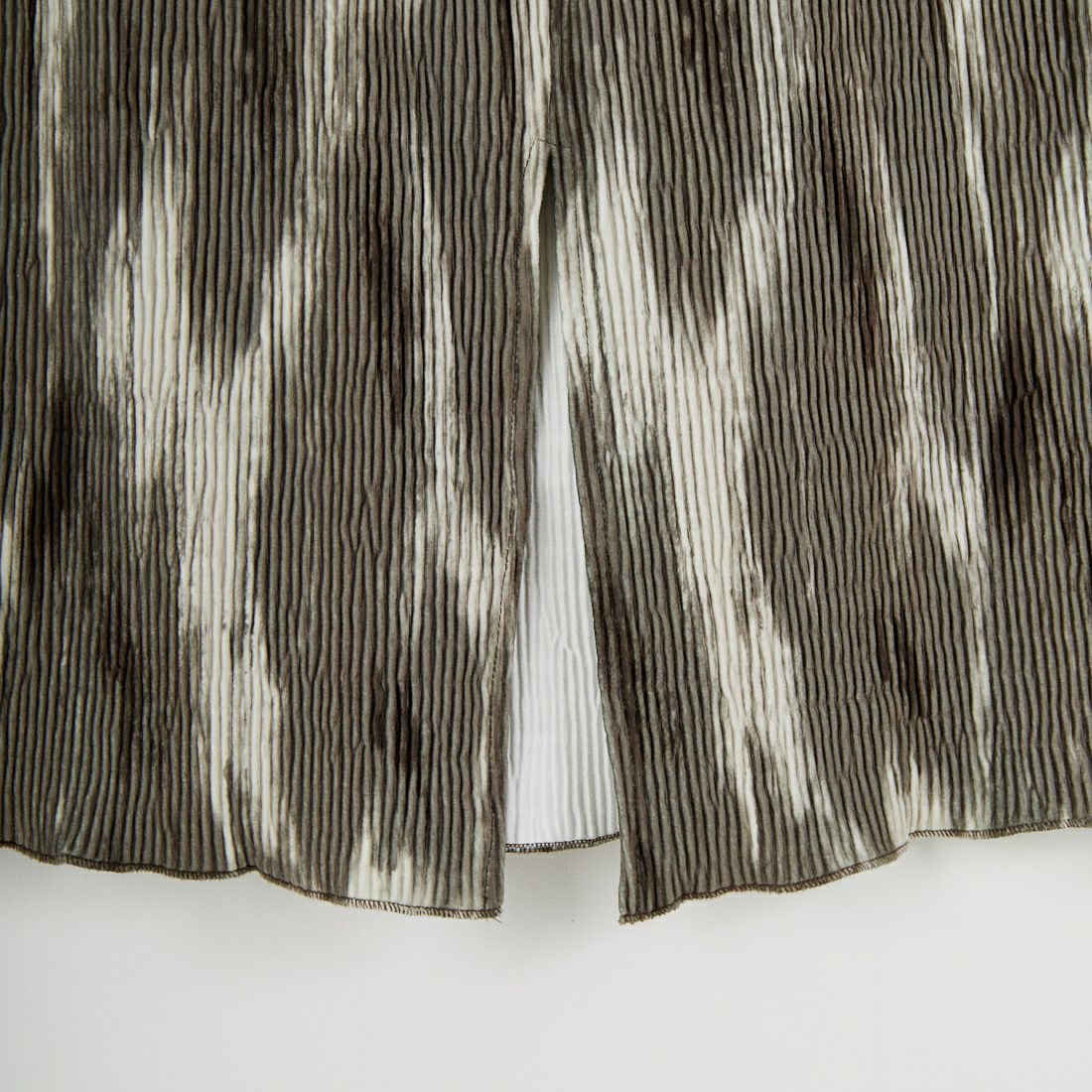 Jf Ready Made [ジェイエフレディメイド] プリーツ加工プリントスカート [04297-JK] BROWN