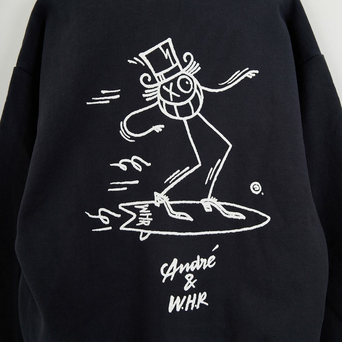 WHR [ダブルエイチアール] Andre フリーススウェット [WHR-ANDREFLEECE-25FW] NAVY