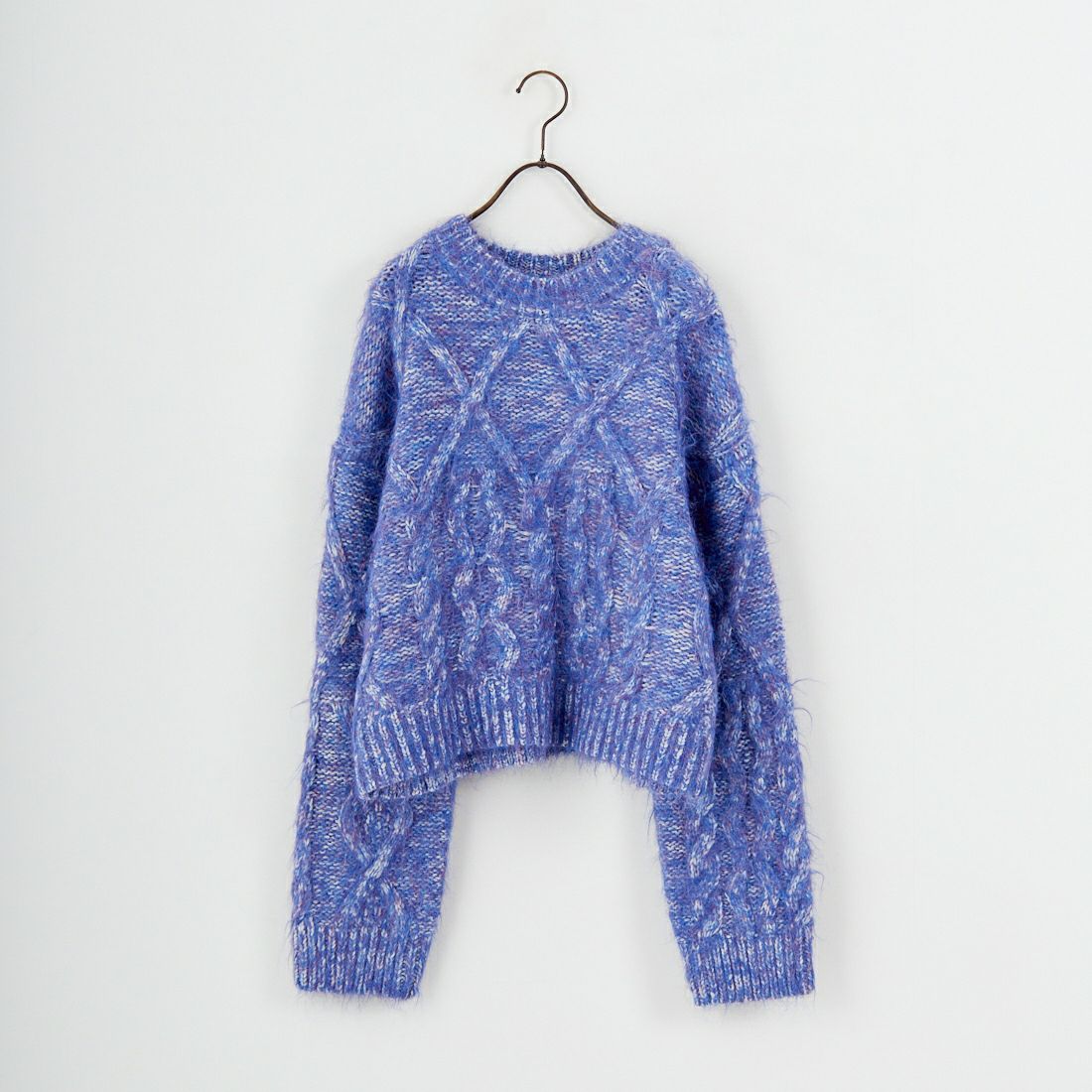 Jf Ready Made [ジェイエフレディメイド] シャギーケーブルニット [12619-HQ] BLUE
