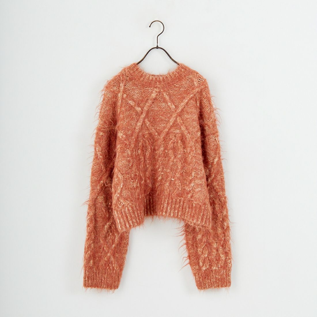 Jf Ready Made [ジェイエフレディメイド] シャギーケーブルニット [12619-HQ] ORANGE