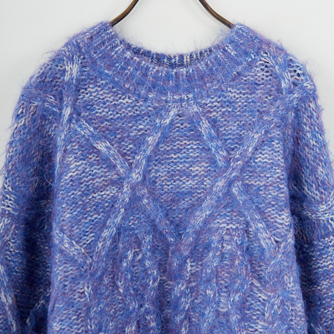 Jf Ready Made [ジェイエフレディメイド] シャギーケーブルニット [12619-HQ] BLUE