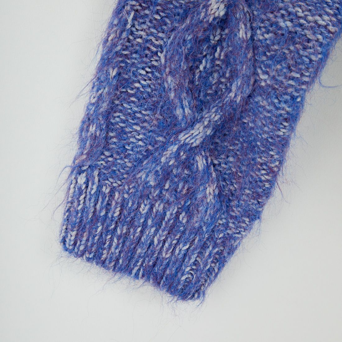 Jf Ready Made [ジェイエフレディメイド] シャギーケーブルニット [12619-HQ] BLUE