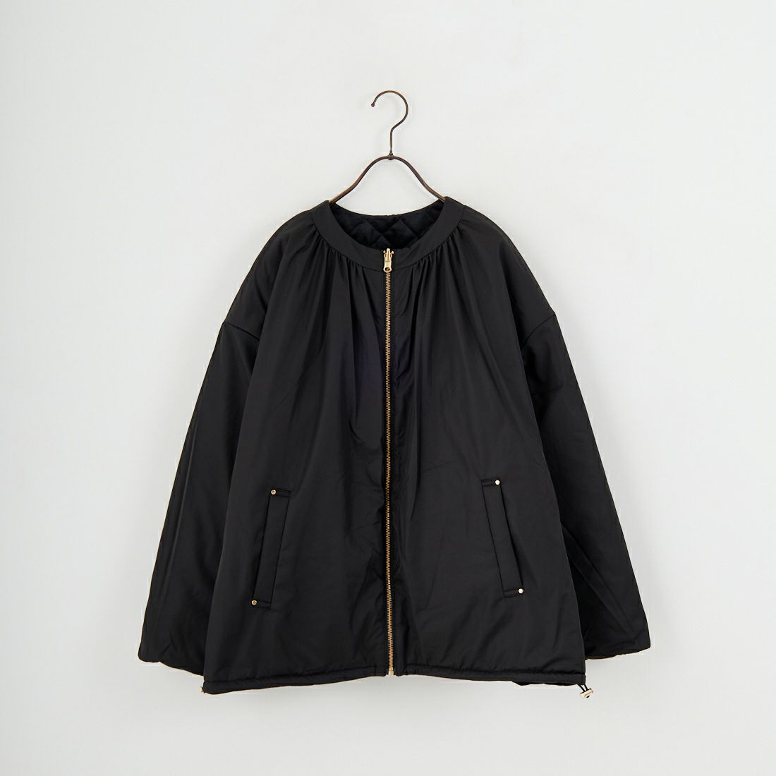 Jeans Factory Clothes [ジーンズファクトリークローズ] リバーシブルベロアキルトジャケット [785741] 03 ﾌﾞﾗｯｸ