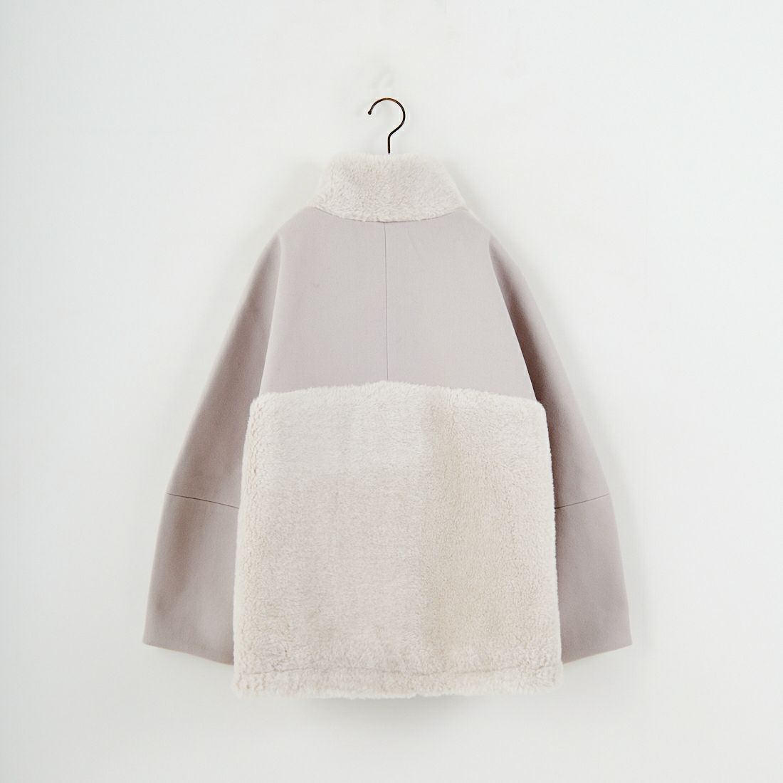 Jeans Factory Clothes [ジーンズファクトリークローズ] ボアウール切替コート [785749] 11 Lｸﾞﾚｰ