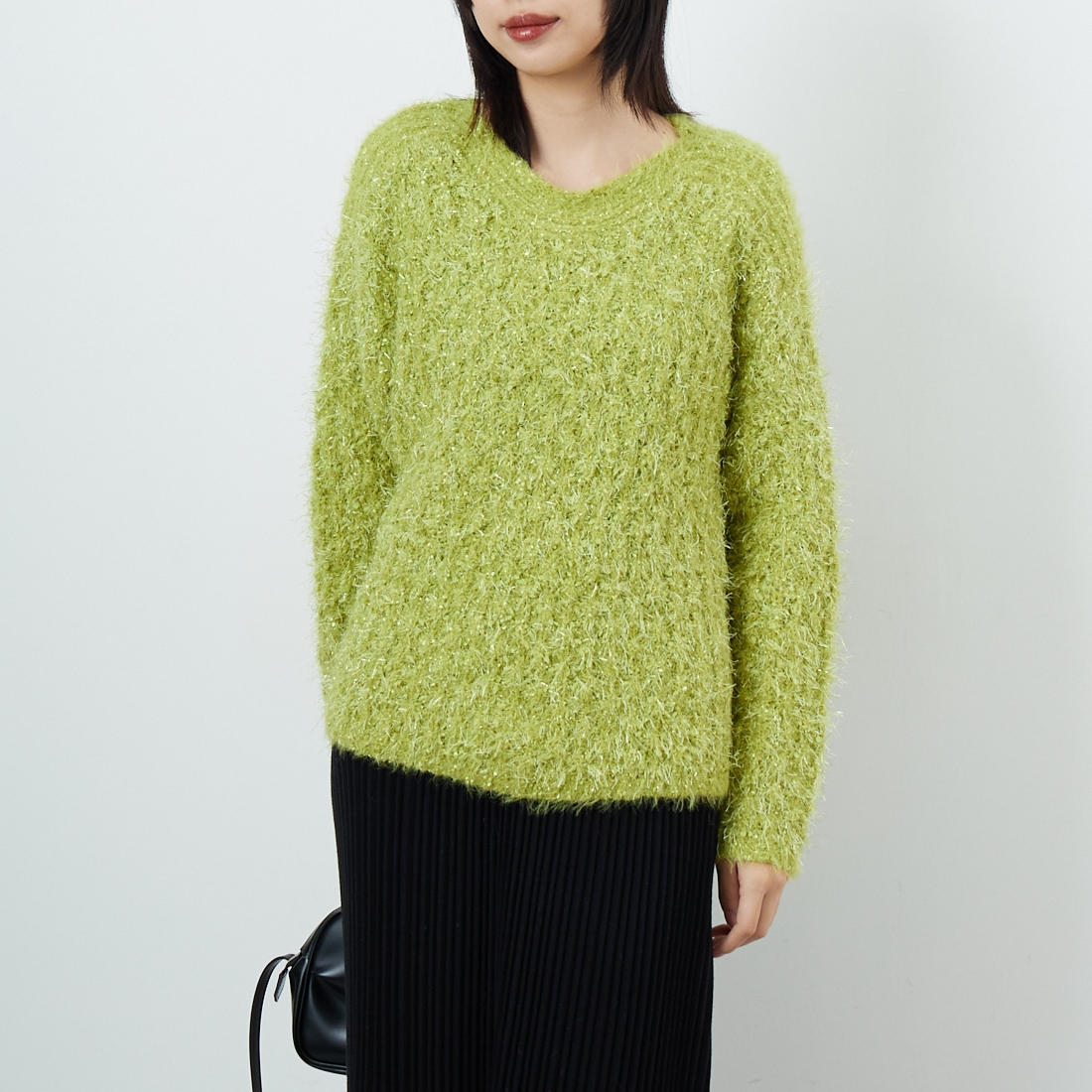 ｲｴﾛｰ&&モデル身長：162cm 着用サイズ：F&&