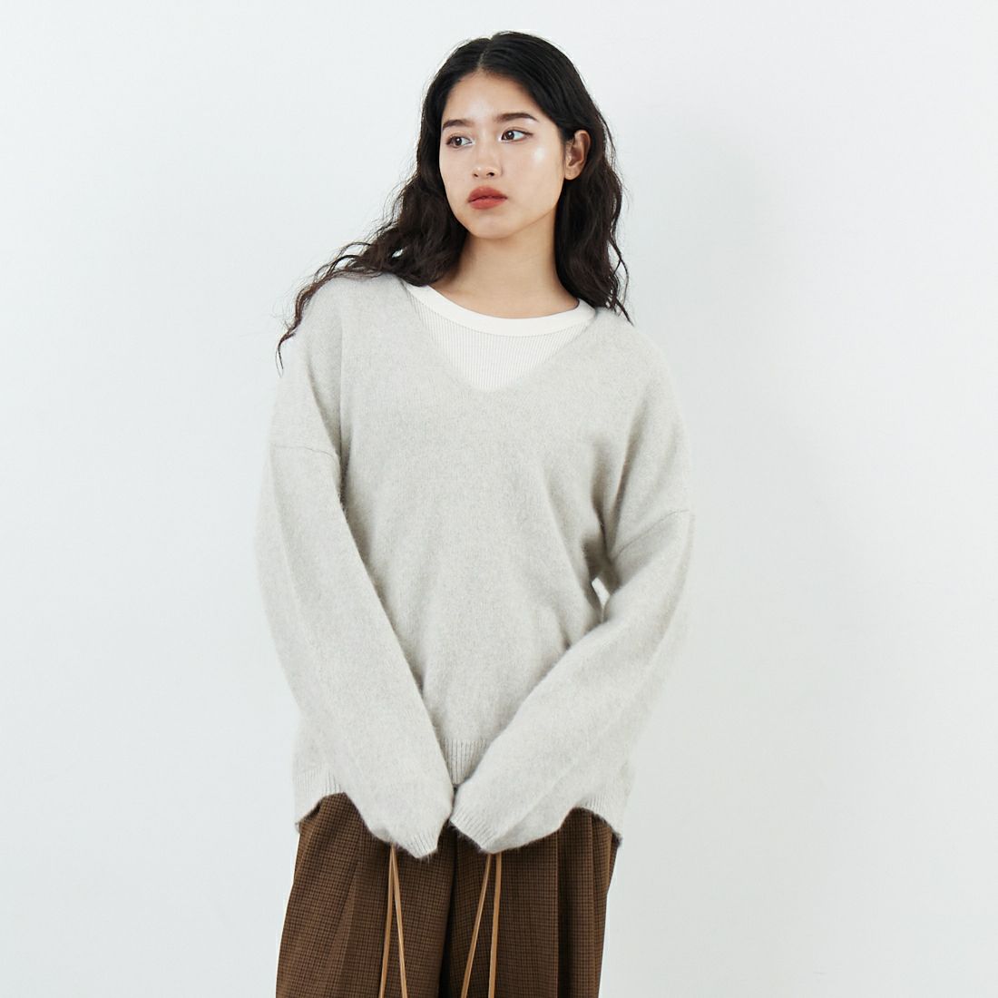 L.GRY&&モデル身長：162cm 着用サイズ：F&&