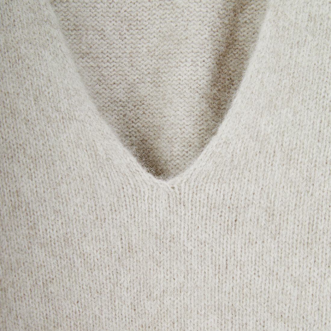 Jeans Factory Clothes [ジーンズファクトリークローズ] 深Vネックフォックスニットプルオーバー [25010100] L.GRY