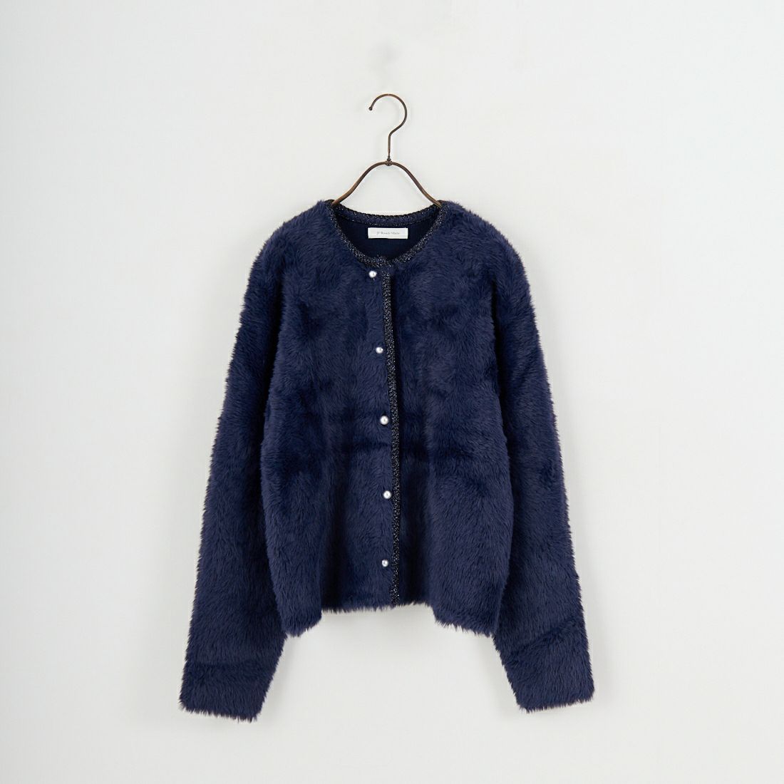 Jf Ready Made [ジェイエフレディメイド] フォックスタッチニットカーディガン [735811] 83 ﾈｲﾋﾞｰ