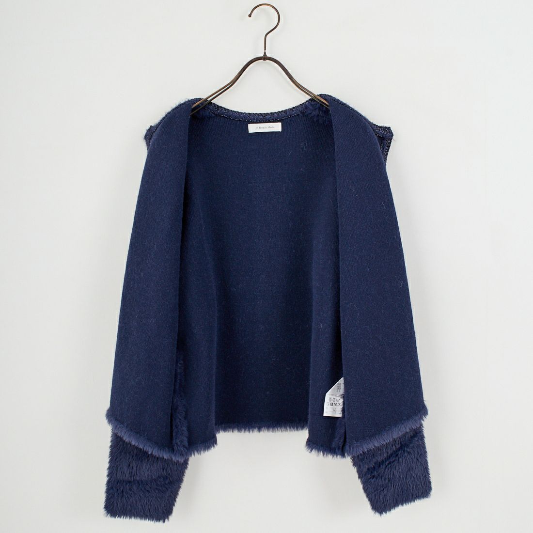 Jf Ready Made [ジェイエフレディメイド] フォックスタッチニットカーディガン [735811] 83 ﾈｲﾋﾞｰ