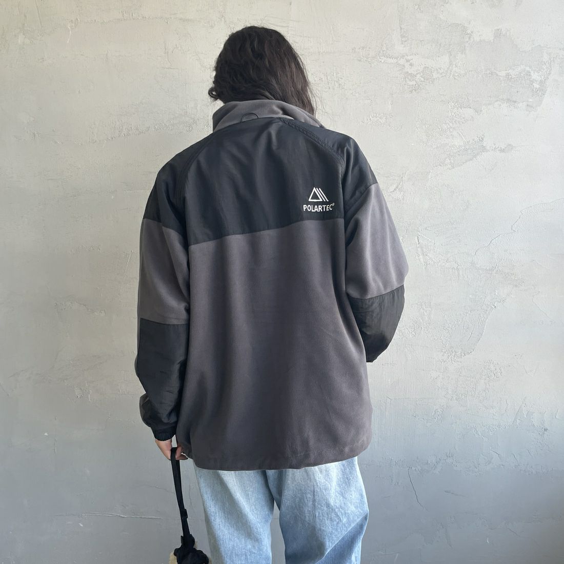 Jeans Factory Clothes [ジーンズファクトリークローズ] ポーラテック ECWCSフリースジャケット [JFC-254-041]89 ﾁｬｺｰﾙ &&モデル身長：162cm 着用サイズ：S&&