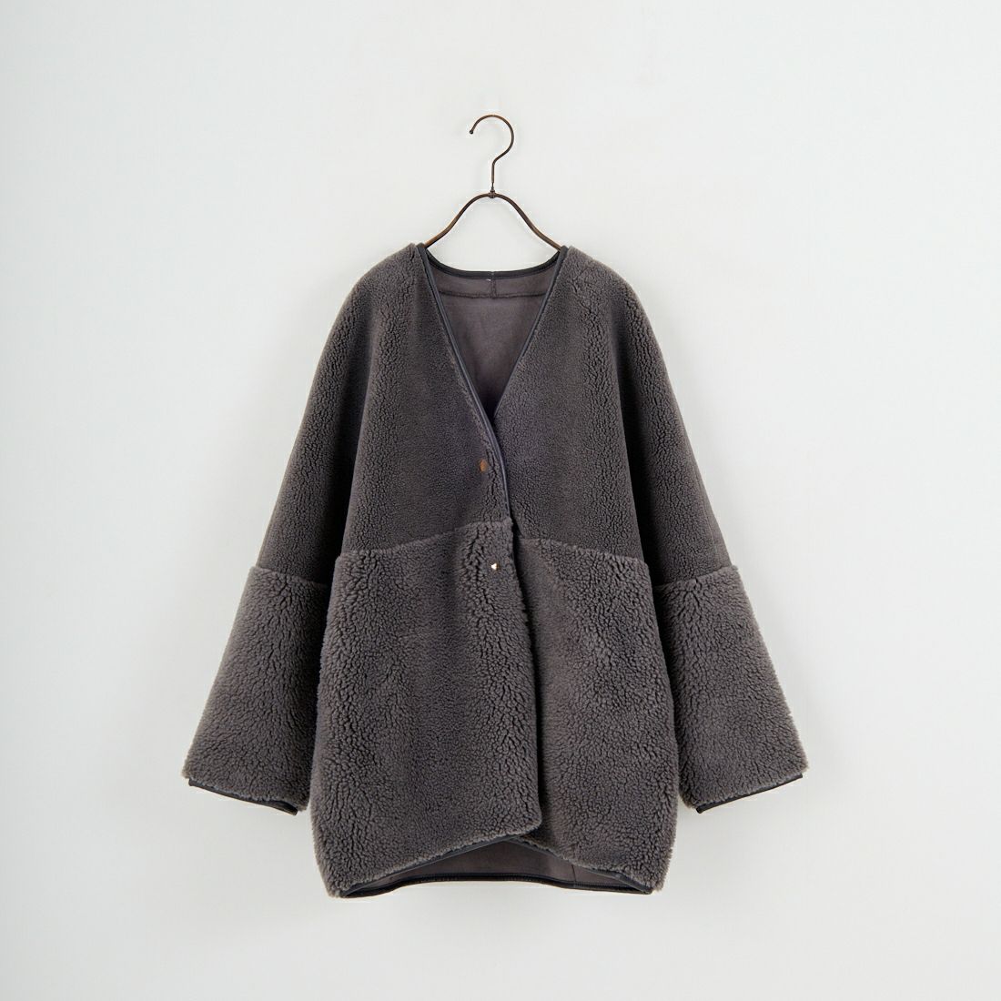 Jeans Factory Clothes [ジーンズファクトリークローズ] ボアスエードリバーシブルコート [275-38775] 08 ﾁｬｺｰﾙ