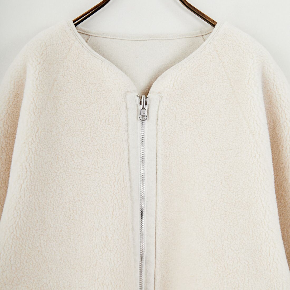 Jeans Factory Clothes [ジーンズファクトリークローズ] リバーシブルボアショートコート [4110101] 950 IVORY