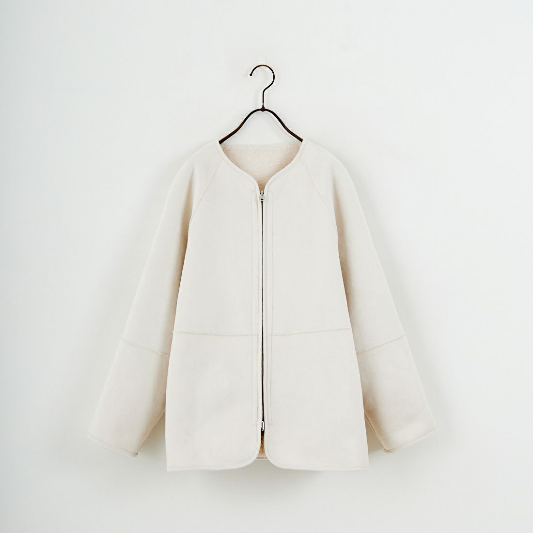 Jeans Factory Clothes [ジーンズファクトリークローズ] リバーシブルボアショートコート [4110101] 950 IVORY