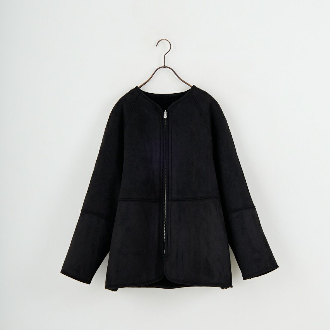 Jeans Factory Clothes [ジーンズファクトリークローズ] リバーシブルボアショートコート [4110101] 700 BLACK