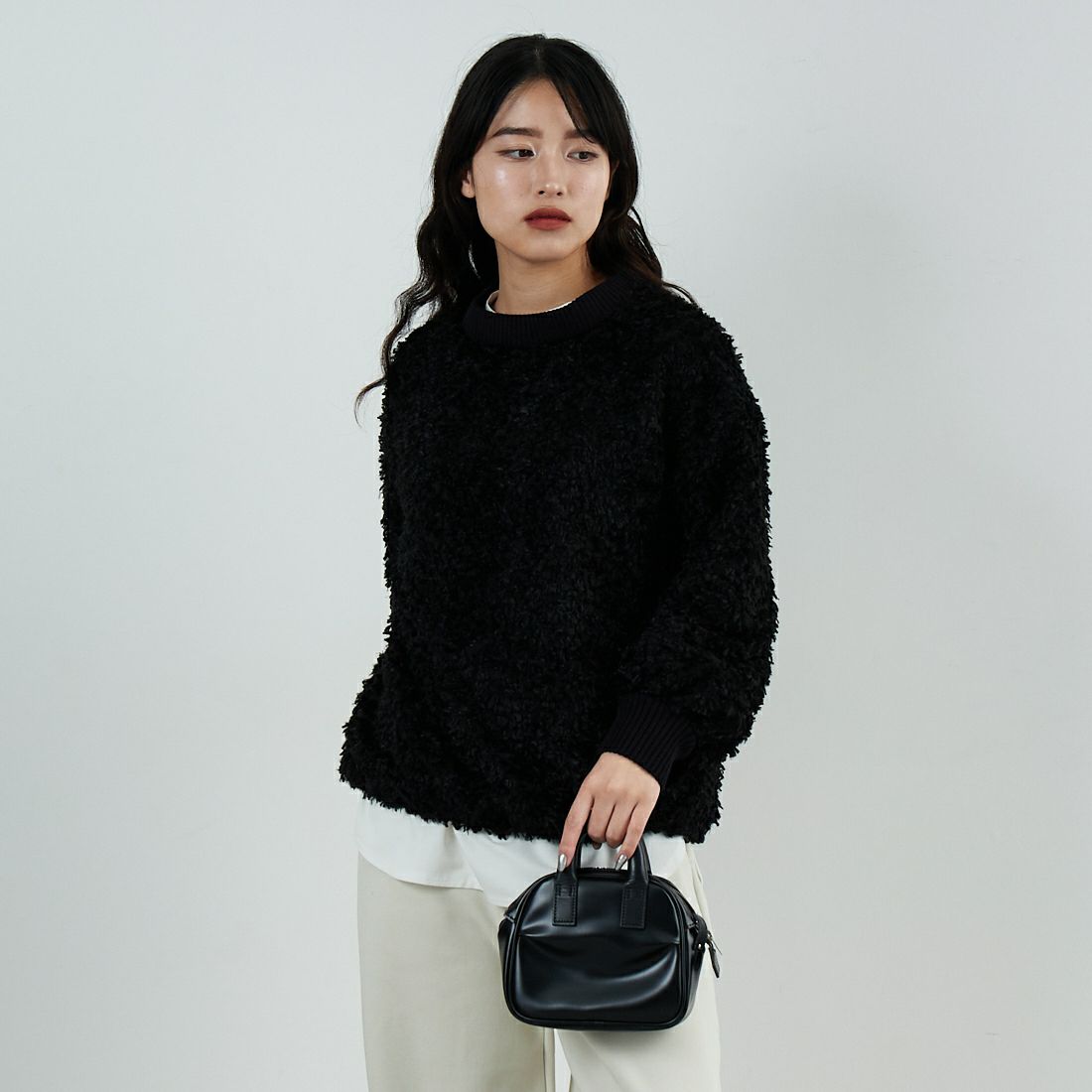 80 BLACK&&モデル身長：162cm 着用サイズ：36&&