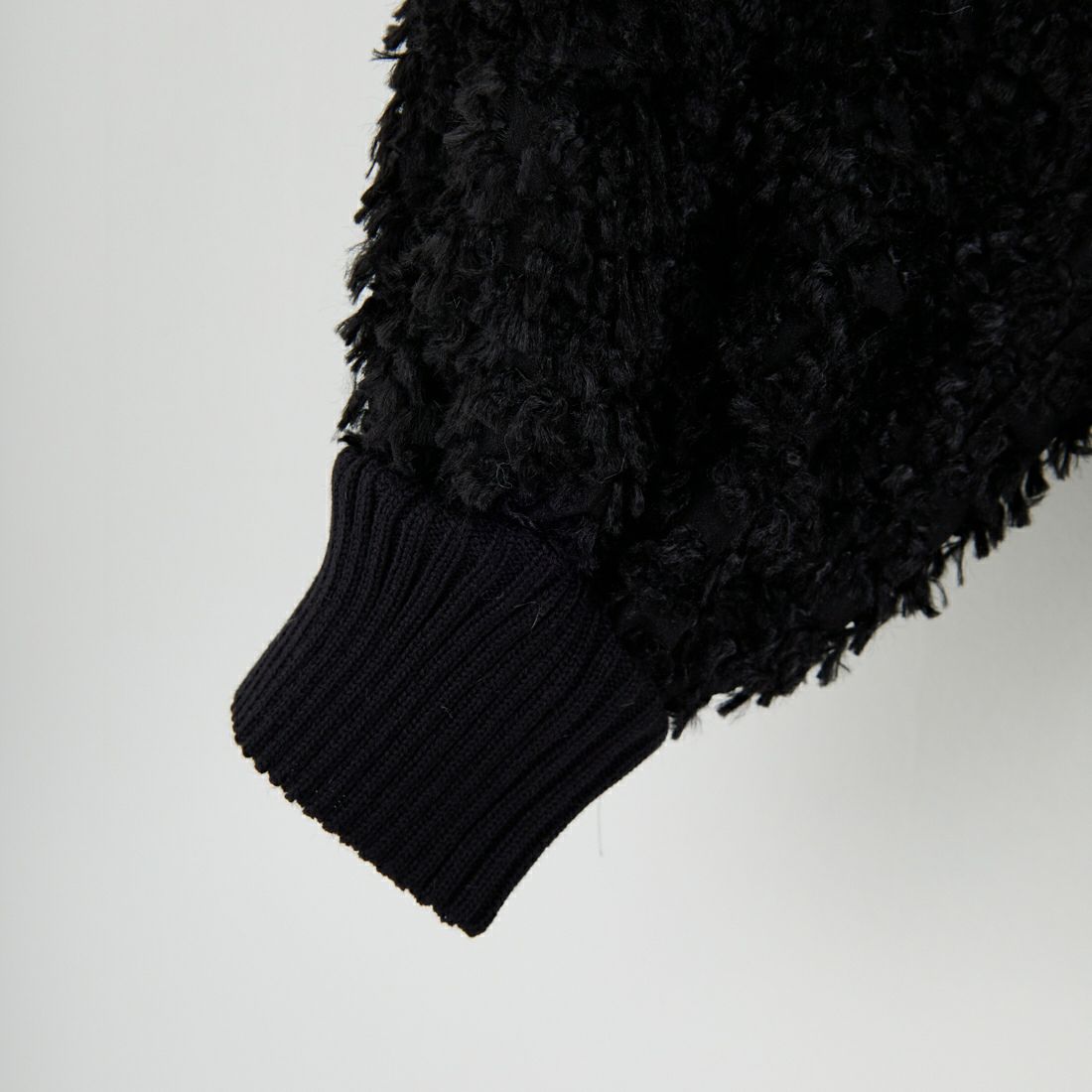 STELLA CIFFON [ステラシフォン] プードルカットジャガードブラウス [ST4-26405] 80 BLACK